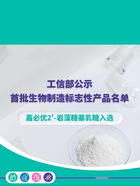 工信部公示首批生物制造标志性产品名单，亚星2'-岩藻糖基乳糖入选